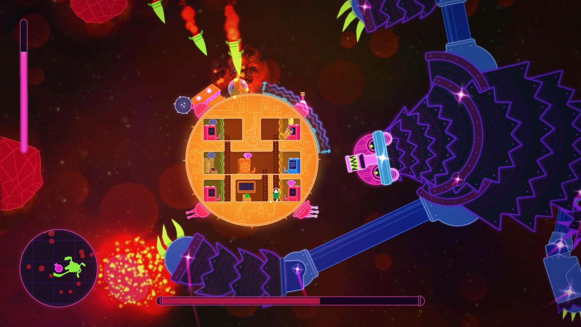 Lovers in a Dangerous Spacetime: 1- to 4-Player Co-op Space Shooter